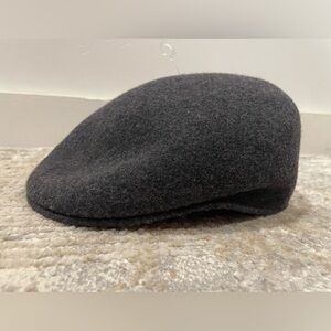 Newsboy Hat Wool S/M Paperboy Golf Gatsby Driver Cabbie Flat Cap Gray NWOT